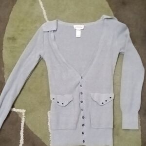 Vintage Diesel Women's Gray Cardigan Sweater